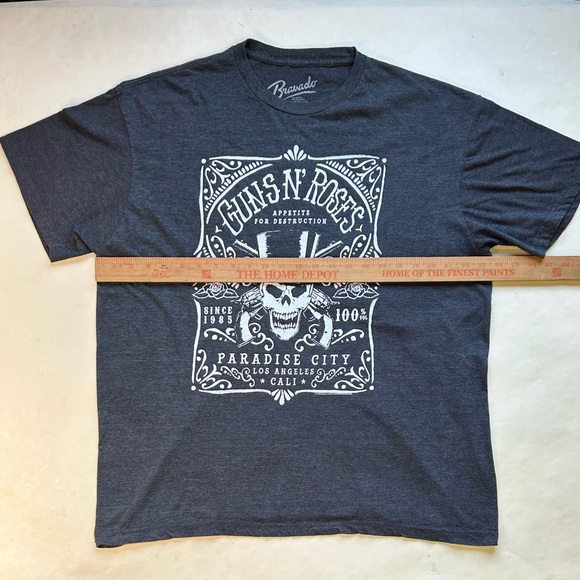 Guns N Roses paradise city print T-shirt, soft 50/50 blend, used gd condition - Picture 4 of 7